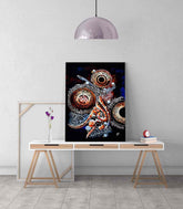 Ayatul Kursi Calligraphy v2 Oil Paint Reproduction Canvas Print Islamic Wall Art - Islamic Wall Art Store